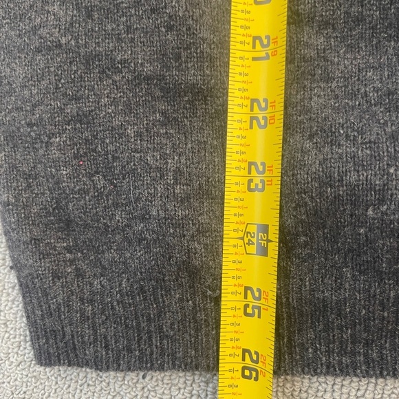 Jos A Bank Sweater X Large Brown  Shawl Collar Lambs Wool Wood Button - Picture 7 of 7